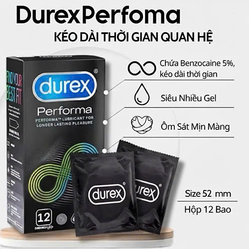 Bao cao su Long Love Durex Perfoma